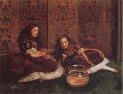 Sir John Everett Millais Leisure Hours oil painting artist